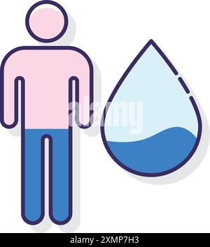 Dehydration Stock Vector