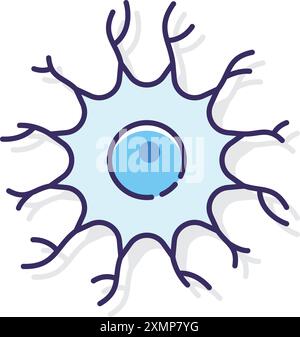 Neuron vector icon Stock Vector Image & Art - Alamy