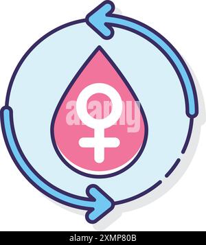 Menstrual Cycle Stock Vector