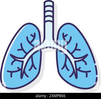 Lungs Stock Vector
