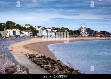 Exmouth beach and seafront in East Devon, Uk Stock Photo