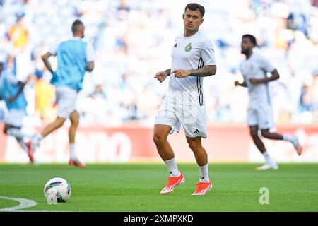 28th July 2024: Estadio do Dragao, Porto, Portugal: Pre season friendly football match, FC Porto versus Al-Nassr: Otávio of Al-Nassr Credit: Action Plus Sports Images/Alamy Live News Stock Photo