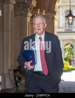 London, England, UK. 29th July, 2024. HILARY BENN, Secretary of State for Northern Ireland, arrives at cabinet meeting. (Credit Image: © Tayfun Salci/ZUMA Press Wire) EDITORIAL USAGE ONLY! Not for Commercial USAGE! Stock Photo