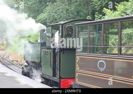 Locomotives at the Talyllyn Railway, Wales, UK Stock Photo