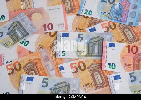 Euro-Scheine *** Euro notes Nordrhein-Westfalen Deutschland, Germany GMS16673 Stock Photo