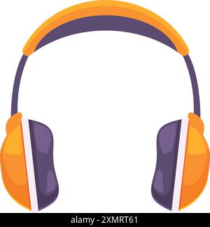 Modern wireless headphones isolated on white background, listening to music, enjoying sound, audio equipment, technology concept Stock Vector