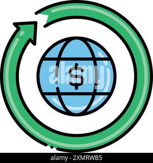 Blue Economy Stock Vector