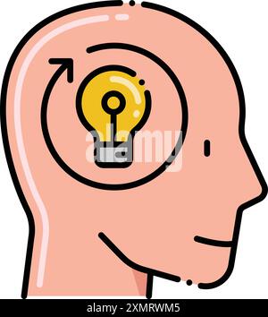 Circular Thinking Stock Vector