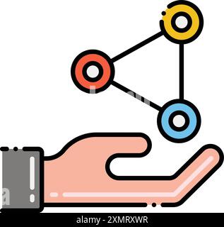 Sharing Platform Stock Vector