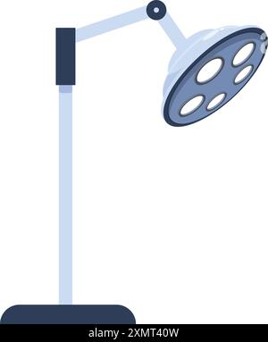 Surgical lamp providing light during a medical procedure Stock Vector