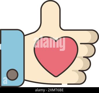 Deep Like Stock Vector