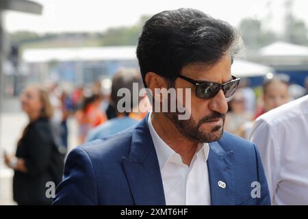 Mogyorod, Hungary. July 20th 2024. Formula 1 Hungarian Grand Prix at Hungaroring, Hungary. Pictured: Mohammed Ben Sulayem, FIA President © Piotr Zajac/Alamy Live News Stock Photo