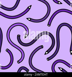 Cartoon pencil seamless school pattern for wrapping paper and fabrics and linens and kids clothes print and kindergarten accessories and notebooks. Hi Stock Photo