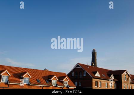 Borkum, Deutschland. 21st July, 2024. New lighthouse on Borkum || Model approval available Credit: dpa/Alamy Live News Stock Photo