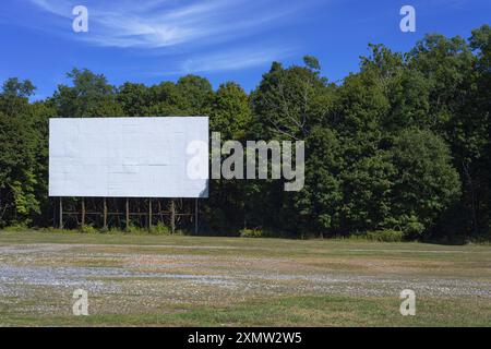 An abandoned drive in theater. Stock Photo