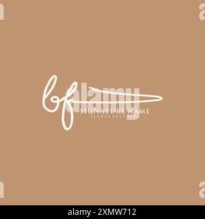 BF Signature Logo Template Stock Vector Image & Art - Alamy