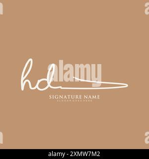 HD Signature Logo Template Stock Vector