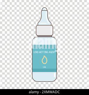 Charming Eye Drops Bottle Stock Vector