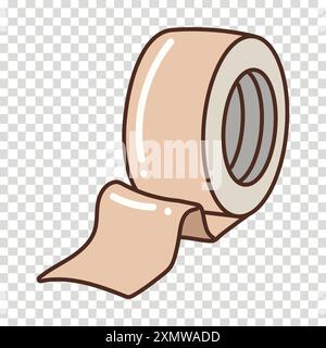 Cute Adhesive Bandage Illustration Stock Vector