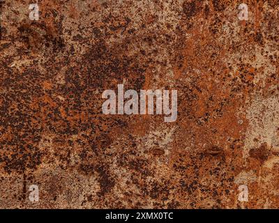 Rusty metal background. Rust texture. Orange red brown abstract background. Bright rough textured background Stock Photo