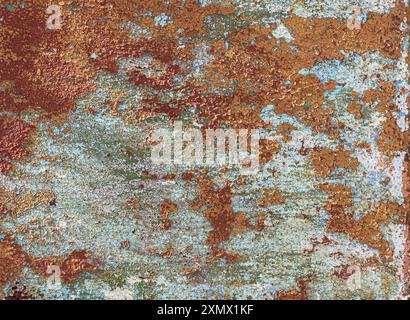 Rusty metal background. Rust texture. Orange red brown abstract background. Bright rough textured background Stock Photo