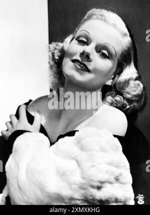 JEAN HARLOW Portrait publicity for PERSONAL PROPERTY 1937 director W.S. VAN DYKE Metro Goldwyn Mayer (MGM) Stock Photo