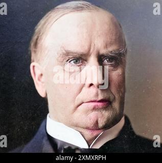 WILLIAM McKINLEY (1843-1901) as 25th President of the United States Stock Photo