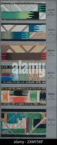 Border designs, SMB wallpaper sample book Stock Photo