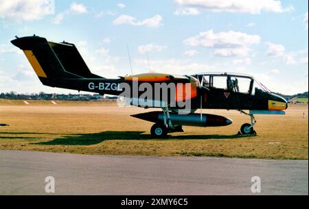 North American Rockwell OV-10D Bronco G-BZGL Stock Photo