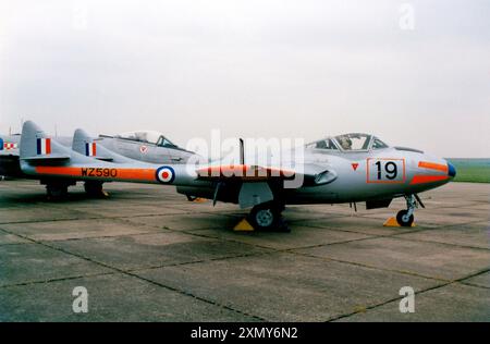 de Havilland DH.115 Vampire Trainer T.11 WZ590 Stock Photo