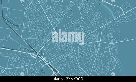 Map of Reims, France. Detailed city vector map, metropolitan area ...