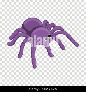 Purple Tarantula Stock Vector