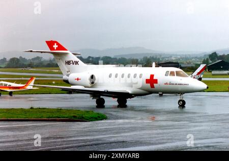 BAe 125-800A HB-VIK Stock Photo