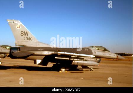 General Dynamics F-16C Fighting Falcon 91-0346 Stock Photo