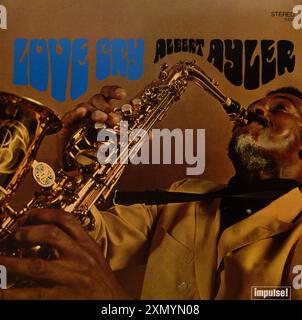 Vintage vinyl record cover. Albert Ayler-Love Cry, 1968 Stock Photo