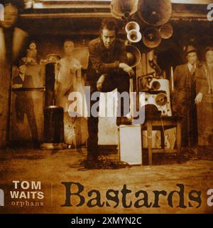 Vinyl record cover. Tom Waits-Bastards, 2018 Stock Photo