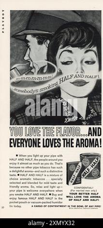 Vintage "Playboy" magazine May 1962 issue advert, USA Stock Photo - Alamy