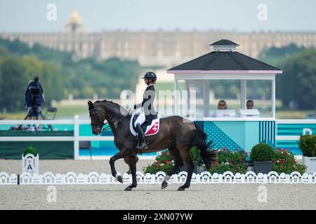 Switzerland's Andrina Suter, riding Fibonacci, during the