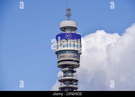 London, UK. 27th July 2024. General view of BT Tower. Credit: Vuk Valcic/Alamy Stock Photo