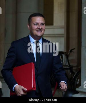 Downing Street, London, UK. July 29rd 2024. Minsters arrive for the last Cabinet before summer recess.  PICTURED: Rt Hon Wes Streeting, Secretary of State for Health, BridgetCatterall/AlamyLiveNews Stock Photo