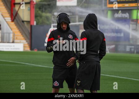 Adil Aouchiche Ahead Of Kick Off Bradford City Vs Sunderland Pre-Season Friendly, Valley Parade, Bradford Stock Photo