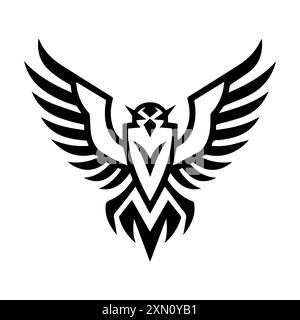 Ikaros icon or modern line symbol. Vector line art and icon design with bold outline. Black and white Pixel Perfect minimalistic symbol isolated white Stock Vector