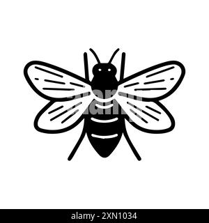 Fireflies icon or modern line symbol. Vector line art and icon design with bold outline. Black and white Pixel Perfect minimalistic symbol isolated wh Stock Vector