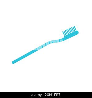 Toothbrush icon. Isolated on white background. From blue icon set. Stock Vector