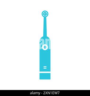 Electric toothbrush icon, Isolated on white background. From blue icon set. Stock Vector