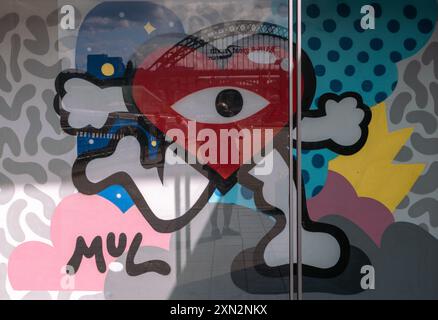 Graffiti art at the Baltic in Gateshead Stock Photo
