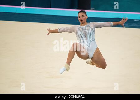 Paris, France. 30th July, 2024. Manila Esposito (ITA), Artistic Gymnastics, Women's Team Final during the Olympic Games Paris 2024 on 30 July 2024 at Bercy Arena in Paris, France - Photo Baptiste Autissier/Panoramic/DPPI Media Credit: DPPI Media/Alamy Live News Stock Photo