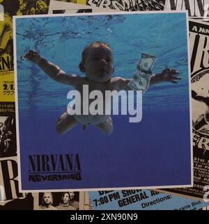 Nirvana Nevermind - Vintage Cover Album Stock Photo - Alamy