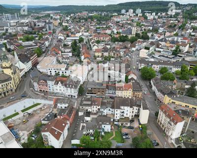 Drohnenaufnahme von Völklingen am Dienstag 30.07.2024. *** Drone image of Völklingen on Tuesday 30 07 2024 bub Stock Photo