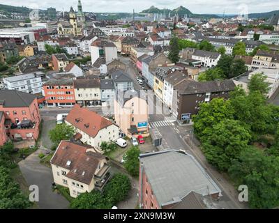 Drohnenaufnahme von Völklingen am Dienstag 30.07.2024. *** Drone image of Völklingen on Tuesday 30 07 2024 bub Stock Photo